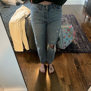 Abercrombie dad high rise jeans